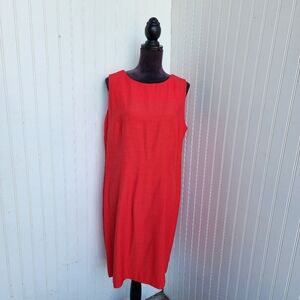 NWT Lois Snyder Dani Max Dress Women’s Salmon Pink Sleeveless Zip Rayon Sz 16